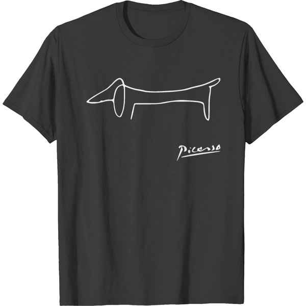 Pablo Picasso Dog Dachshund - Sketch Reproduction T-Shirt-image