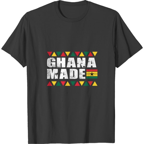 Ghana Made Black Star Country Flag T-Shirt-image