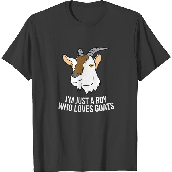 I'm Just A Boy Who Loves Goats Cute Goat Farmer T-Shirt-image