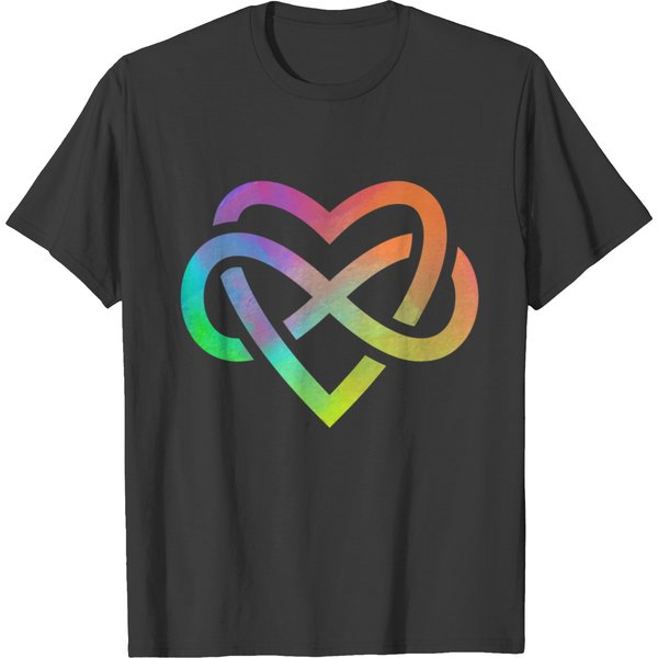 Polyamory Infinity Heart Symbol Neverending Love T-Shirt-image