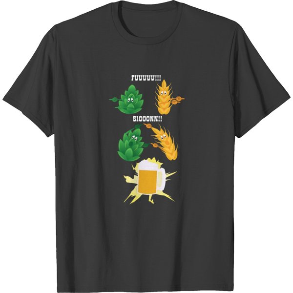 Anime Fusion Hops Barley Beer T-Shirt-image