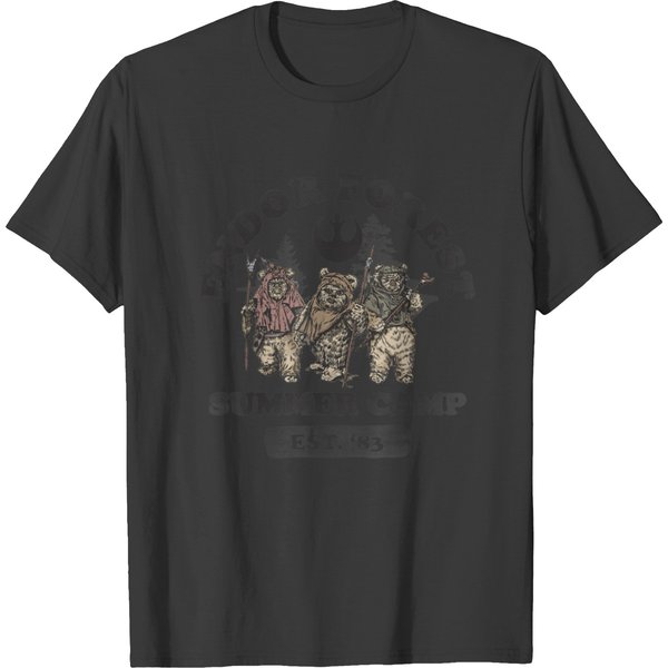 Endor Forest Summer Camp Ewok Trio Portrait T-Shirt-image