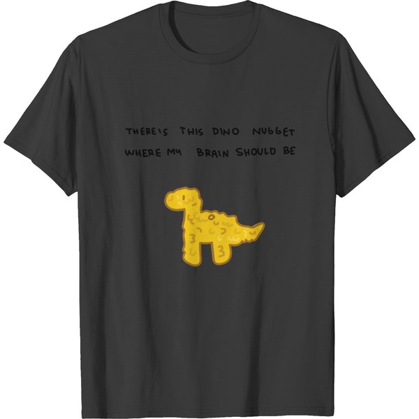 Dino Nugget Brain T-Shirt-image