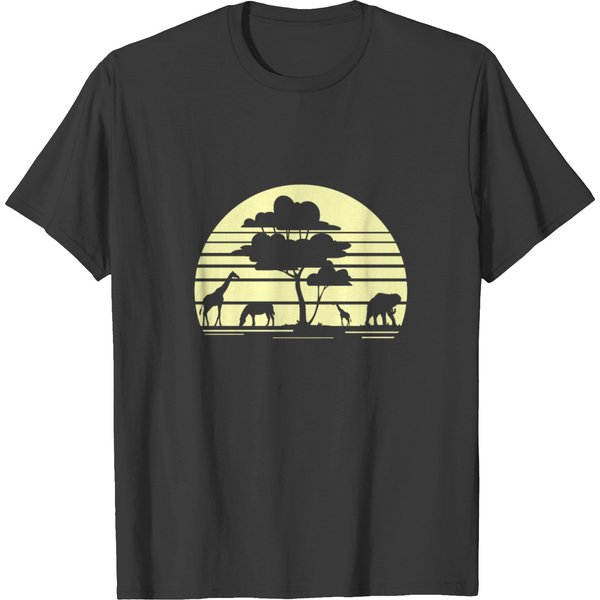 Safari African Jungle Wild Animals Birthday T-Shirt-image