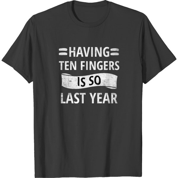 Cut Off Amputated Finger Amputee Recovery Gifts T-Shirt-image