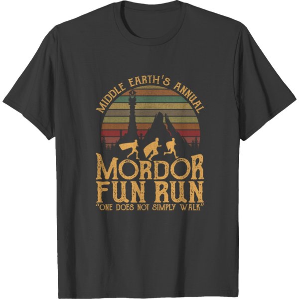 Annual Mordor Fun Run One Does Not Simply Walk T-Shirt-image