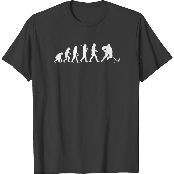 Evolution Of Hockey Funny Hockey T-Shirt-image