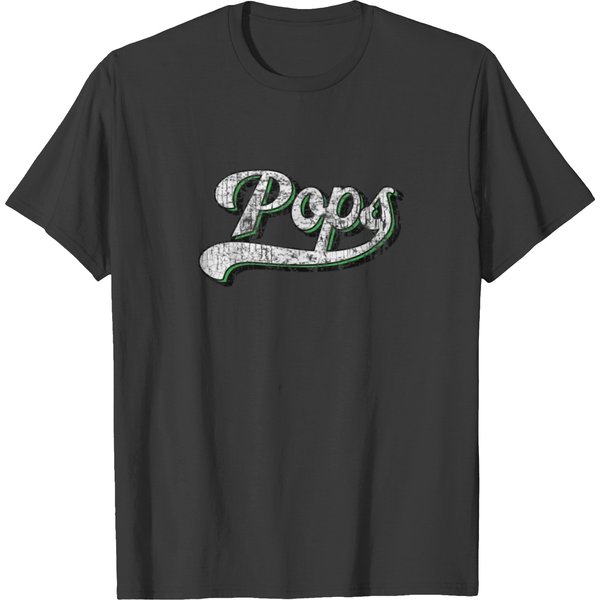 Mens Vintage Fathers Day Pops T Shirt T-Shirt-image