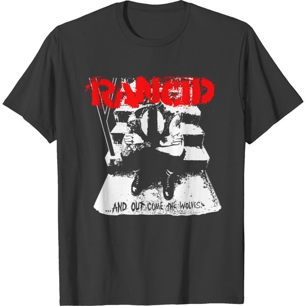 Rancid And Out Come The Wolves Official Merchandis T-Shirt-image