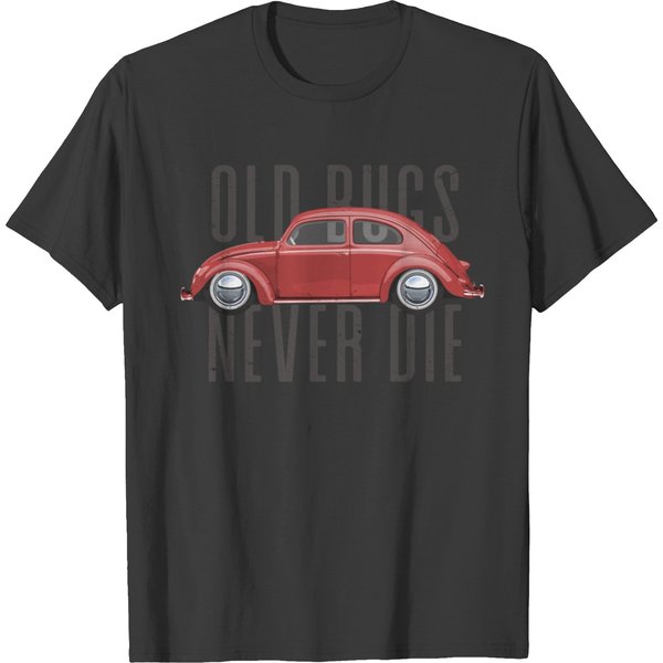 Classic Old Bugs Never Die Buggy Beetle T-Shirt-image