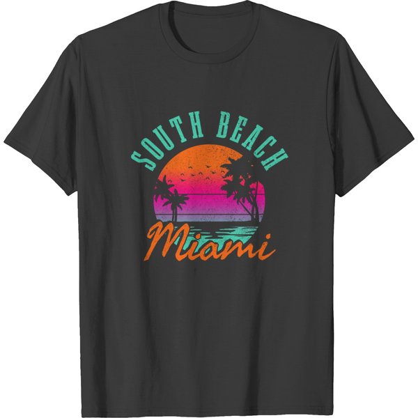 South Beach Miami Vintage Gift T-Shirt-image