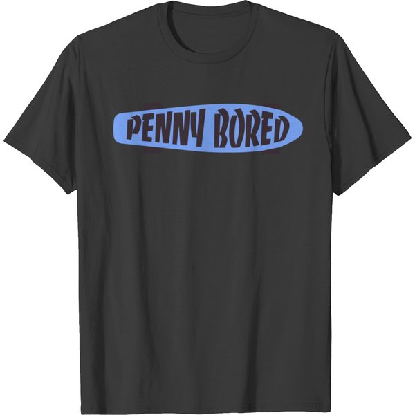 Penny Board Bored Skateboard Design T-Shirt-image