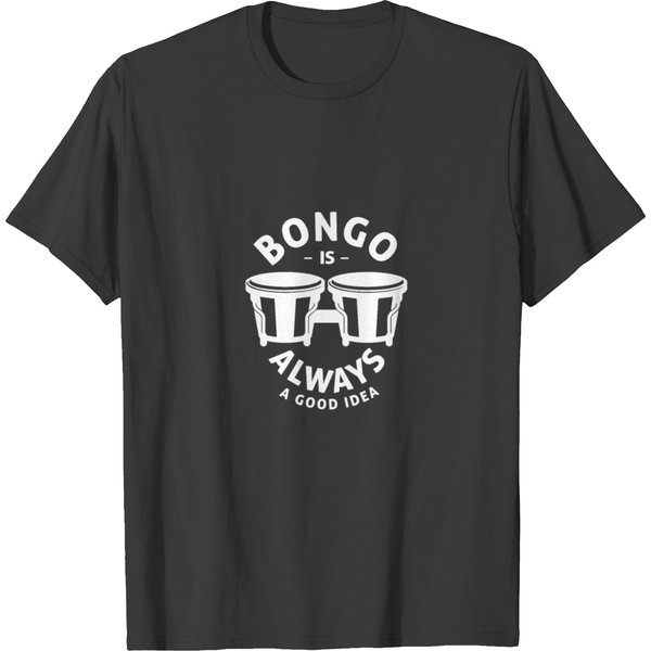 Bongo Drum Drums Drummer Instrument T-Shirt-image