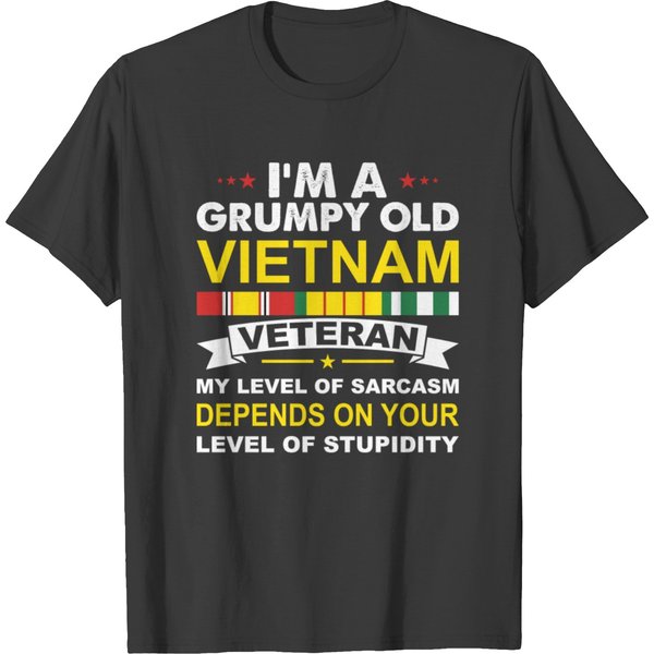 I'm A Grumpy Old U S Vietnam Veteran T Shirt T-Shirt-image