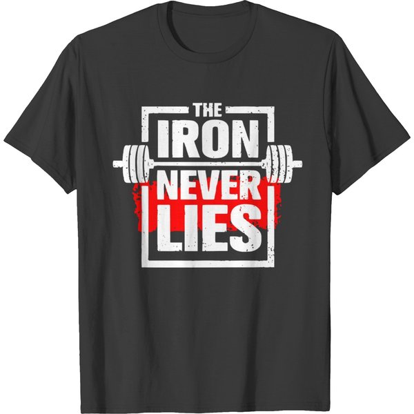 The Iron Never Lies Fitness Training Gym Apparel T-Shirt-image