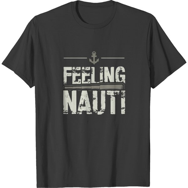 Feeling Nauti Sailing Naughty Funny Pun Anchor T-Shirt-image