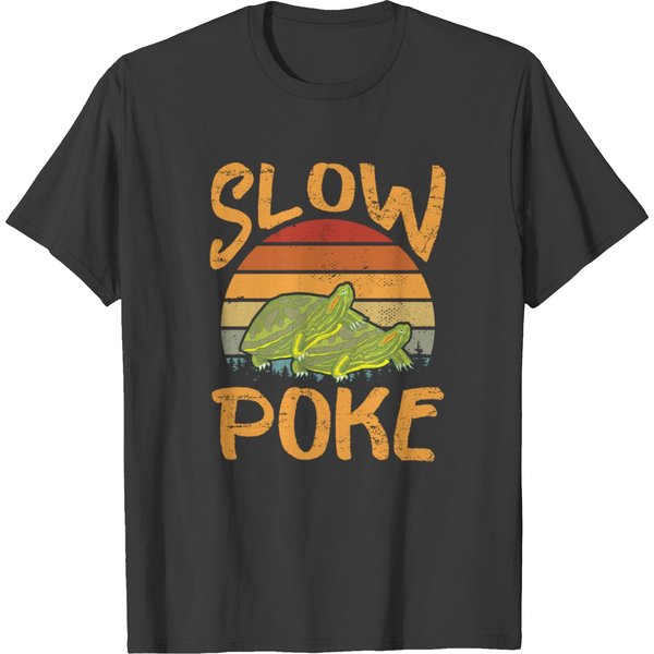 Vintage Slow Poke A Turtle Lovers T-Shirt-image