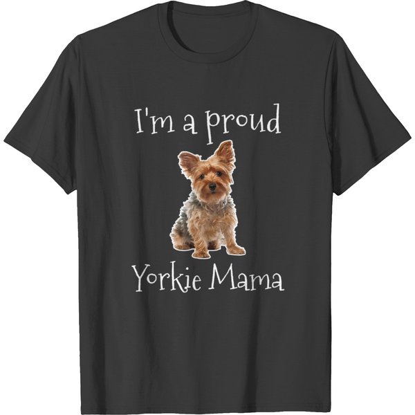 Yorkie Mom Women Girls Yorkshire Terrier Owner T-Shirt-image