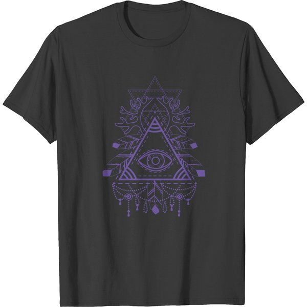 All Seeing Eye Pyramid Symbol T-Shirt-image