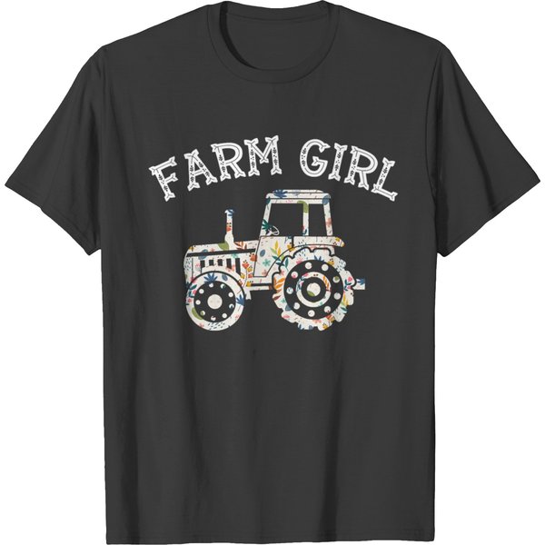 Sweet Tractors Lover Farm Girl Farmer Family T-Shirt-image