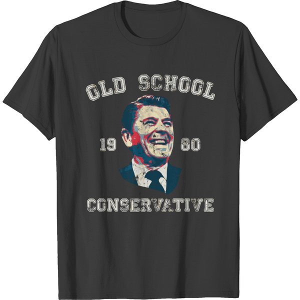 Old School Conservative Ronald Reagan 1980 Republi T-Shirt-image