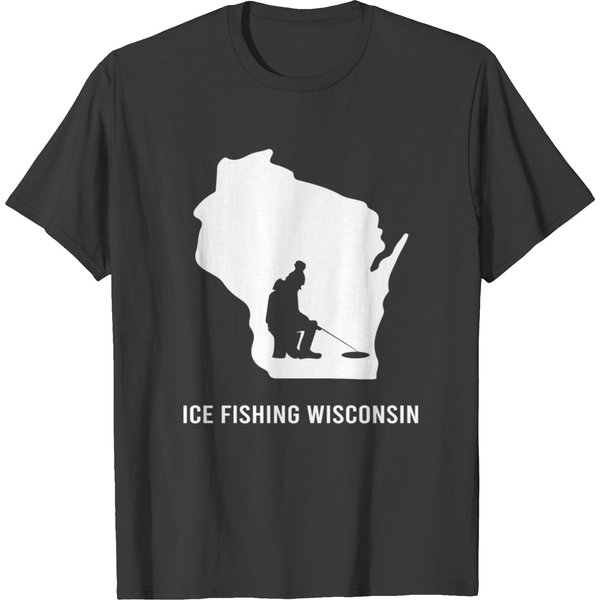 Ice Fishing Wisconsin T-Shirt-image