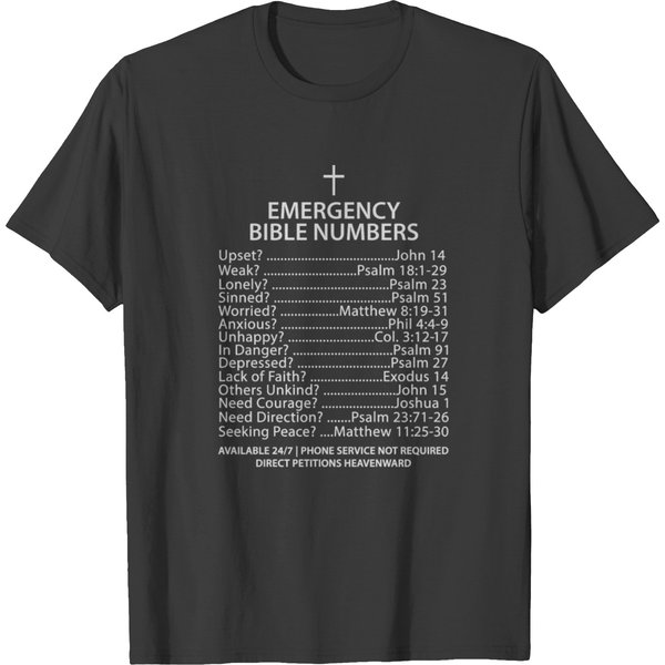 Emergency Bible Numbers T-Shirt-image