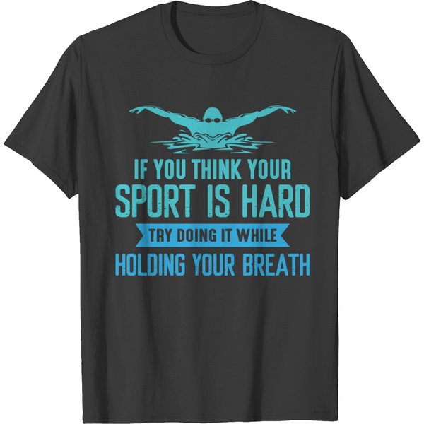 Swim Swimmer Funny Swimming Sport Practice T-Shirt-image