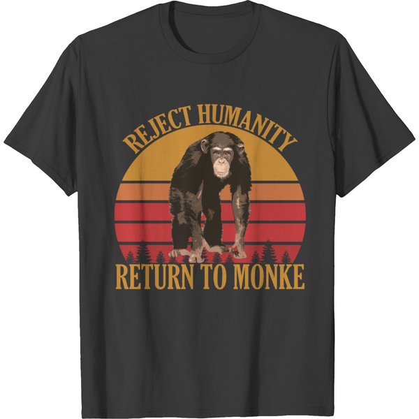 Reject Humanity Return To Monke Vintage T-Shirt-image