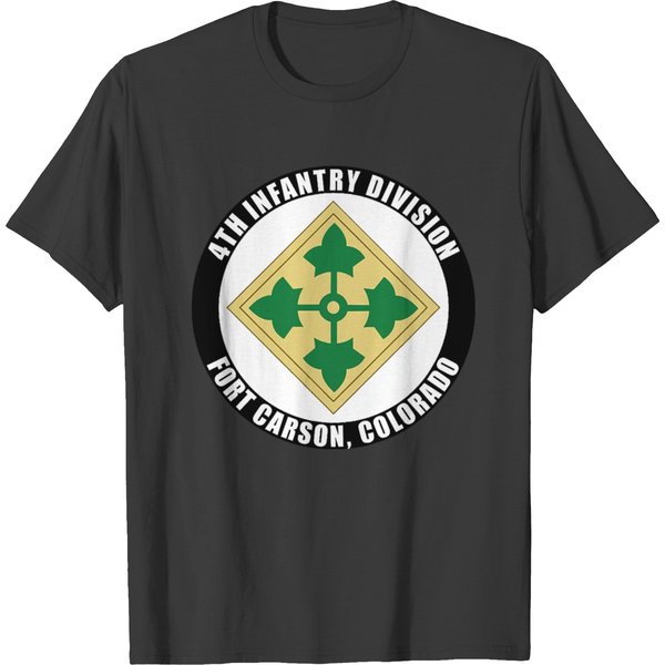 4Th Infantry Division Fort Carson Colorado Emblem T-Shirt-image