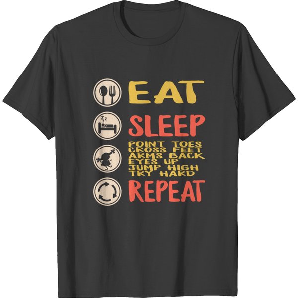 Irish Dance Shirt, Eat Sleep Point Toes Cross T-Shirt-image
