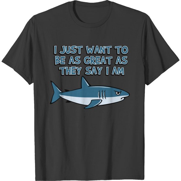 Funny Great White Shark T-Shirt-image