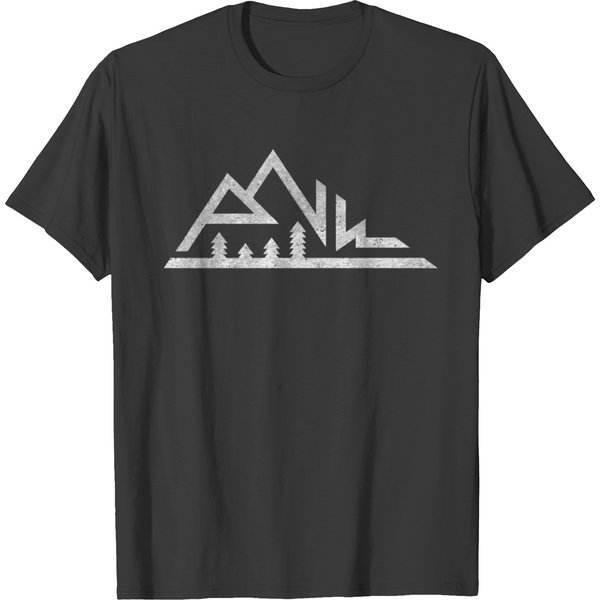 Pnw Mountains Pacific Northwest Cascadia Trees Nat T-Shirt-image
