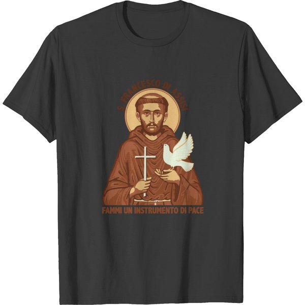 St Francis Of Assisi Catholic T Shirts Birthday Ch T-Shirt-image