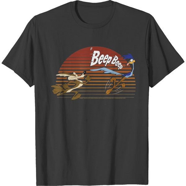 Wile E Coyote Road Runner Sunset T T-Shirt-image