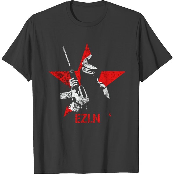Ezln Zapatista Red Star Design T-Shirt-image