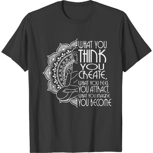 Law Of Attraction Spiritual Buddha Meditation T-Shirt-image
