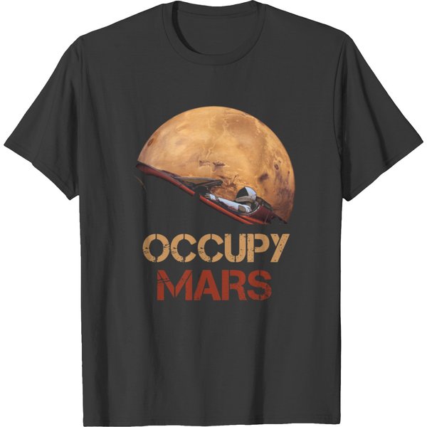 Occupy Mars Spacex Starman T-Shirt-image