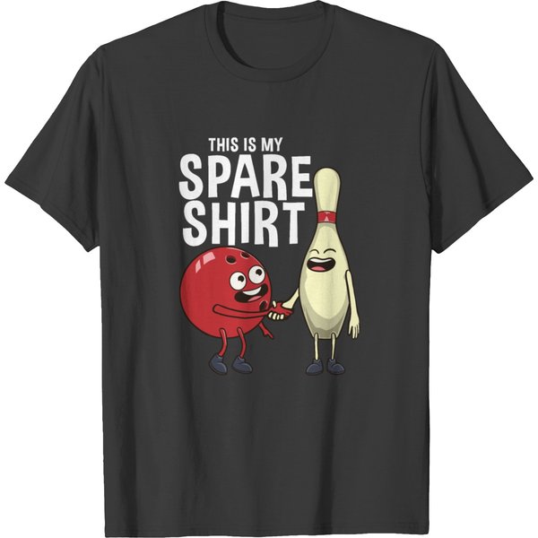 This Is My Spare Shirt Funny 10 Pin Bowling Gift T-Shirt-image
