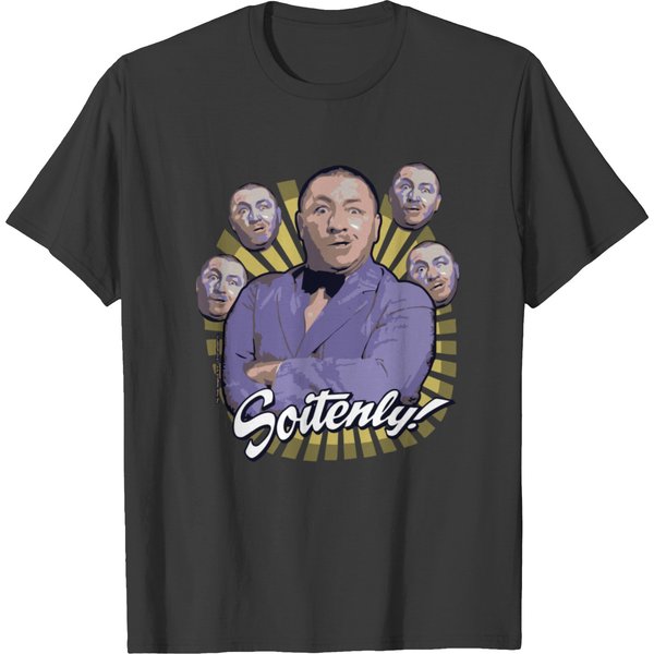 Tts- The Three Stooges Curly Soitenly T-Shirt-image