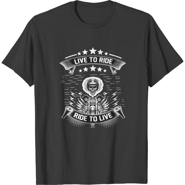 Live To Ride Ride To Live Shirt T-Shirt-image