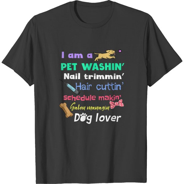 Dog Groomer Gift Grooming Funny Pet Dog Lover T-Shirt-image