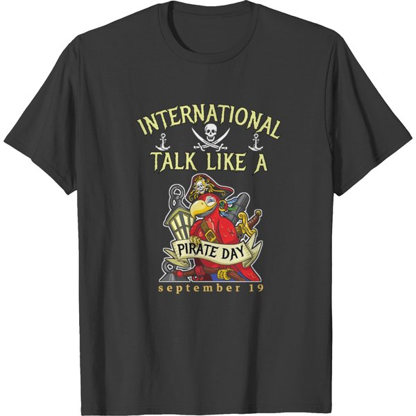 International Talk Like A Pirate Day Pirate Lover T-Shirt-image