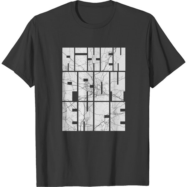 Aix-En-Provence City Map Typography - Light T-Shirt-image