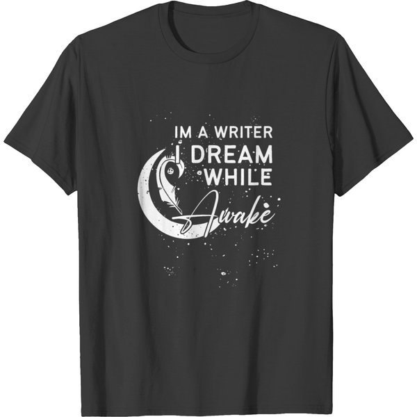 Writers Dream While Awake Author T-Shirt-image