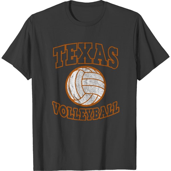 Texas Volleyball Vintage Distressed T-Shirt-image