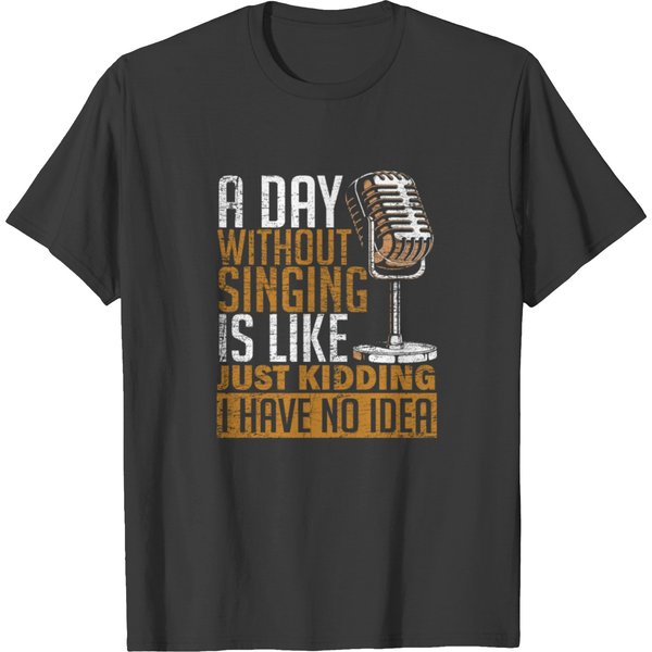 Singing Hobby Funny Singing T-Shirt-image