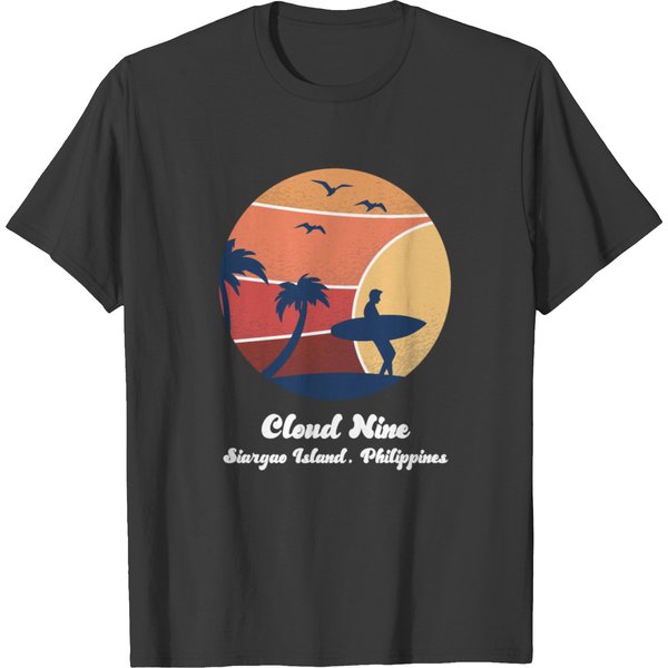 Cloud Nine Siargao Island Philippines Surfing Surf T-Shirt-image