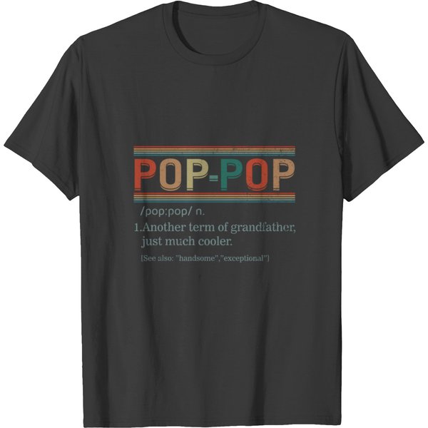 Pop-Pop Noun Shirt, Pop-Pop Definition Tee, T-Shirt-image
