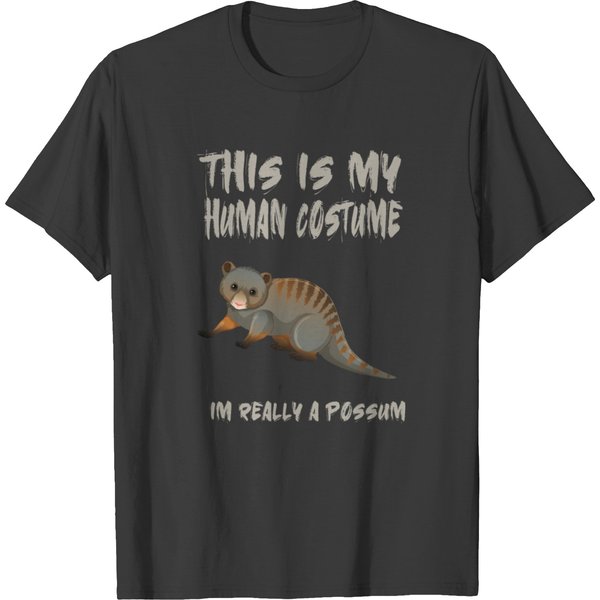 This Is My Human Costume Im Really A Possum T-Shirt-image